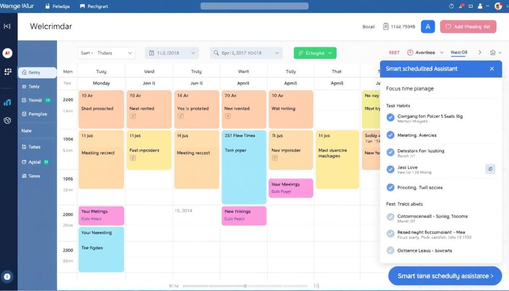Reclaim AI optimizing a calendar schedule with smart time blocking Reclaim AI optimizing a calendar schedule with smart time blocking